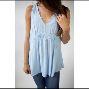Baby blue tank top